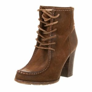 Frye brown suede booties